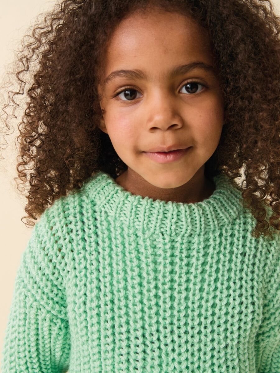 Scandi Rib Sweater Childrens Knitting Pattern In Sirdar Snuggly Chunky