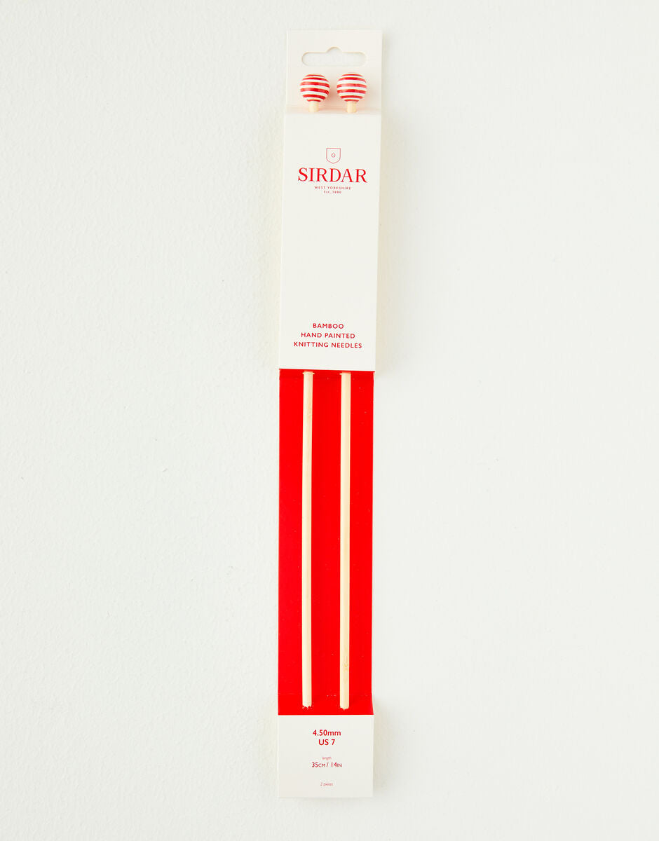 35cm Bamboo Needles - 4.50mm