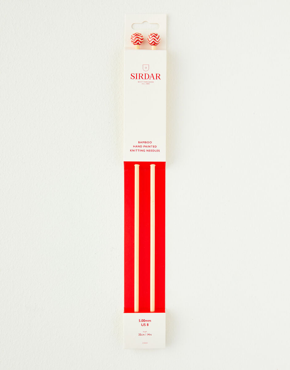 35cm Bamboo Needles - 5.00mm