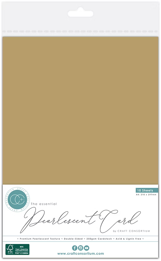 The Essential Pearlescent Card - A4 - Gold Pearl