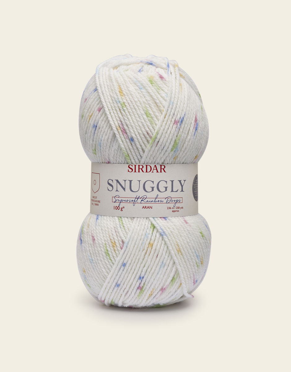 Snuggly Supersoft Rainbow Drops Aran - Love Hearts