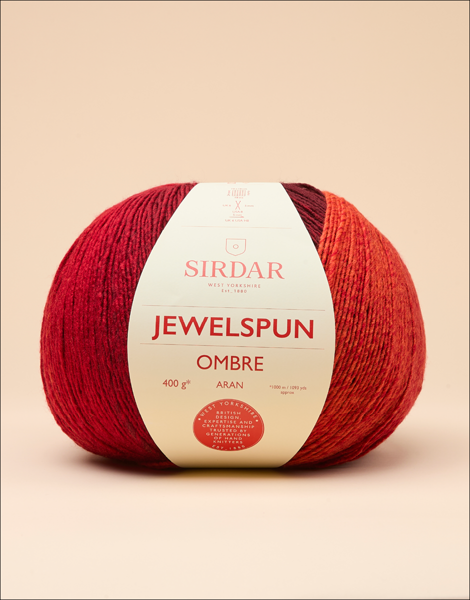 Sirdar JewelSpun Ombre Aran - Sultry Sundown