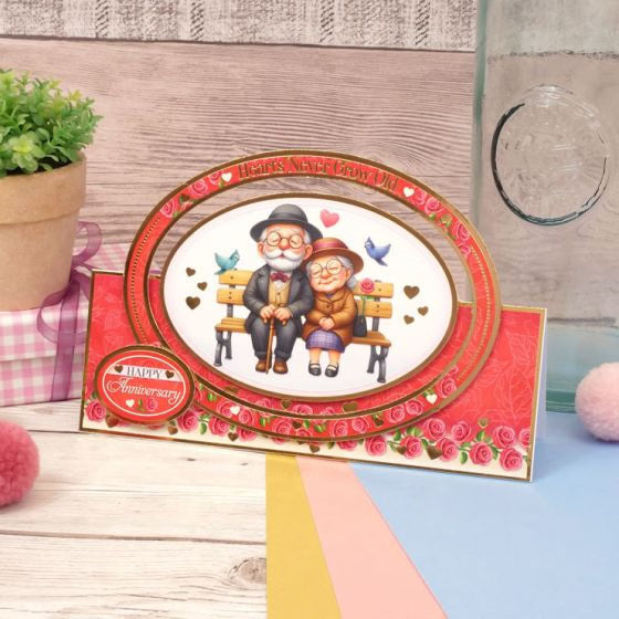 Hearts Never Grow Old Luxury Topper Set