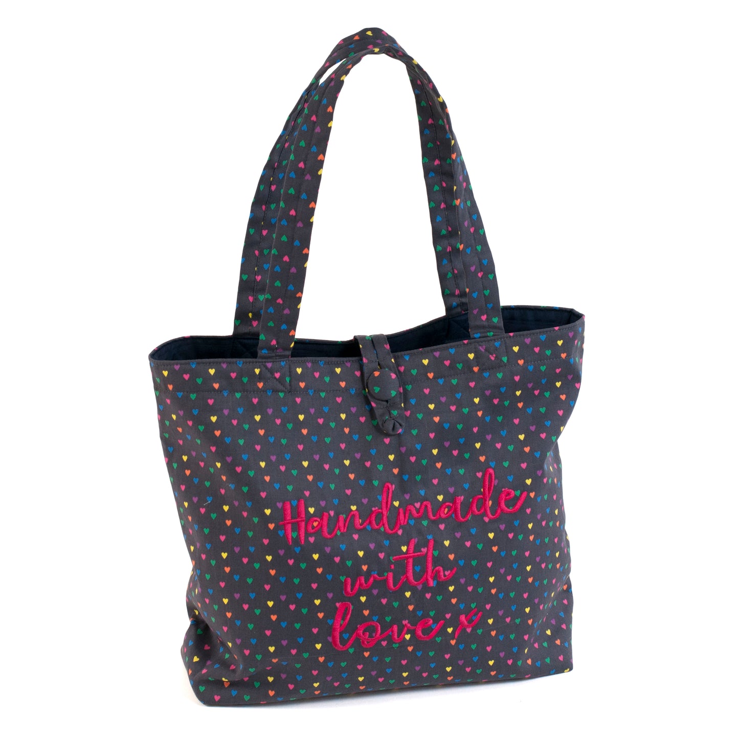 Craft Storage Shoulder Tote - Hearts