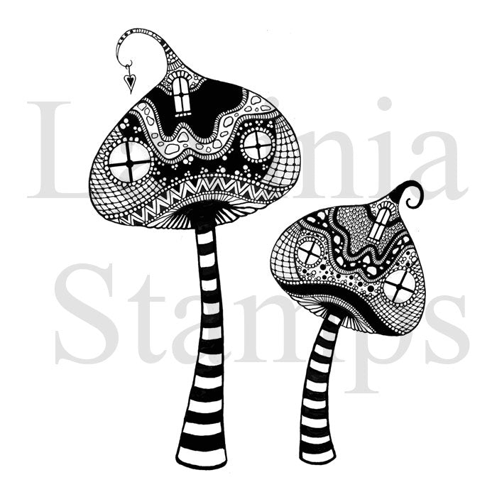 Clear Stamp - Zen Tall Mushrooms