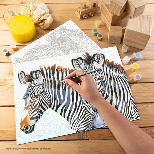 Paint By Numbers Grey's Zebra