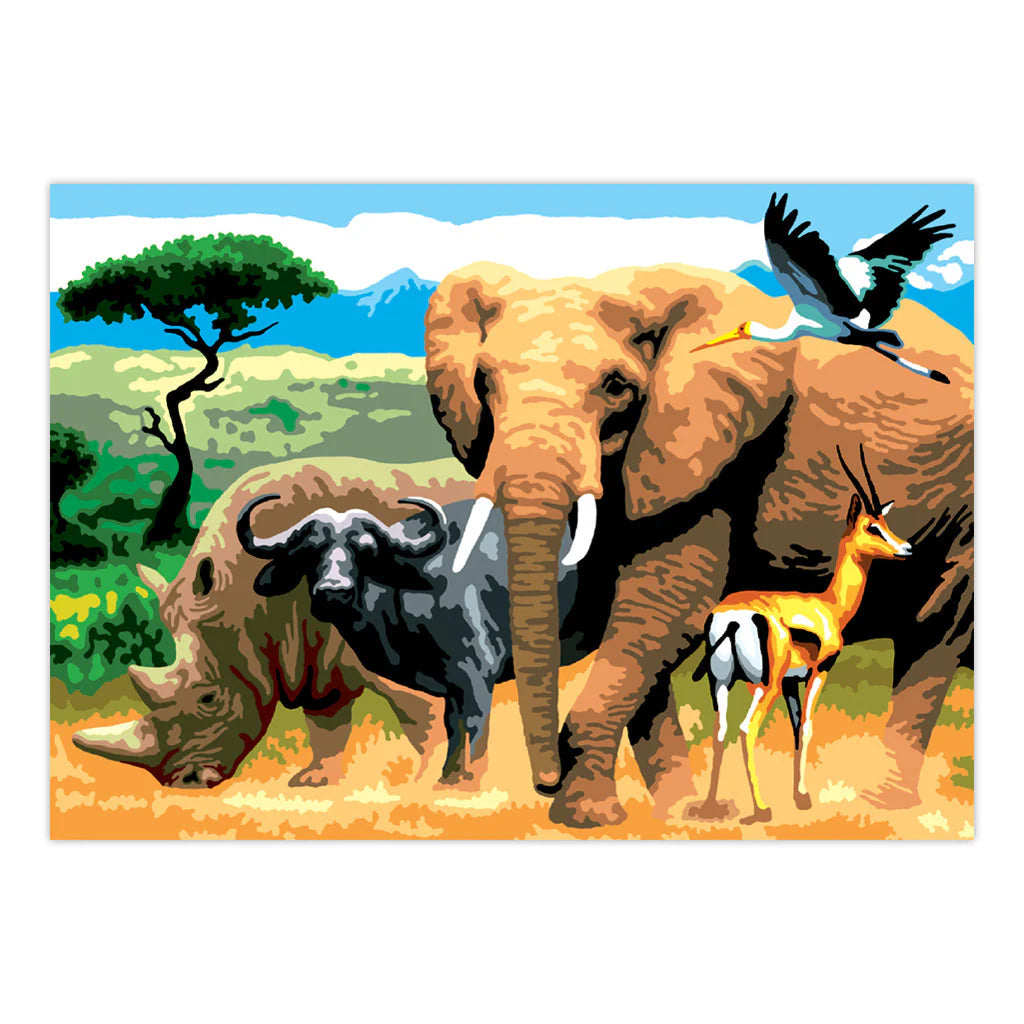 Paint By Numbers African Animals