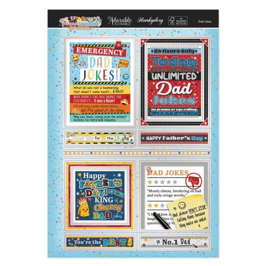 Dad Jokes Luxury Topper Set