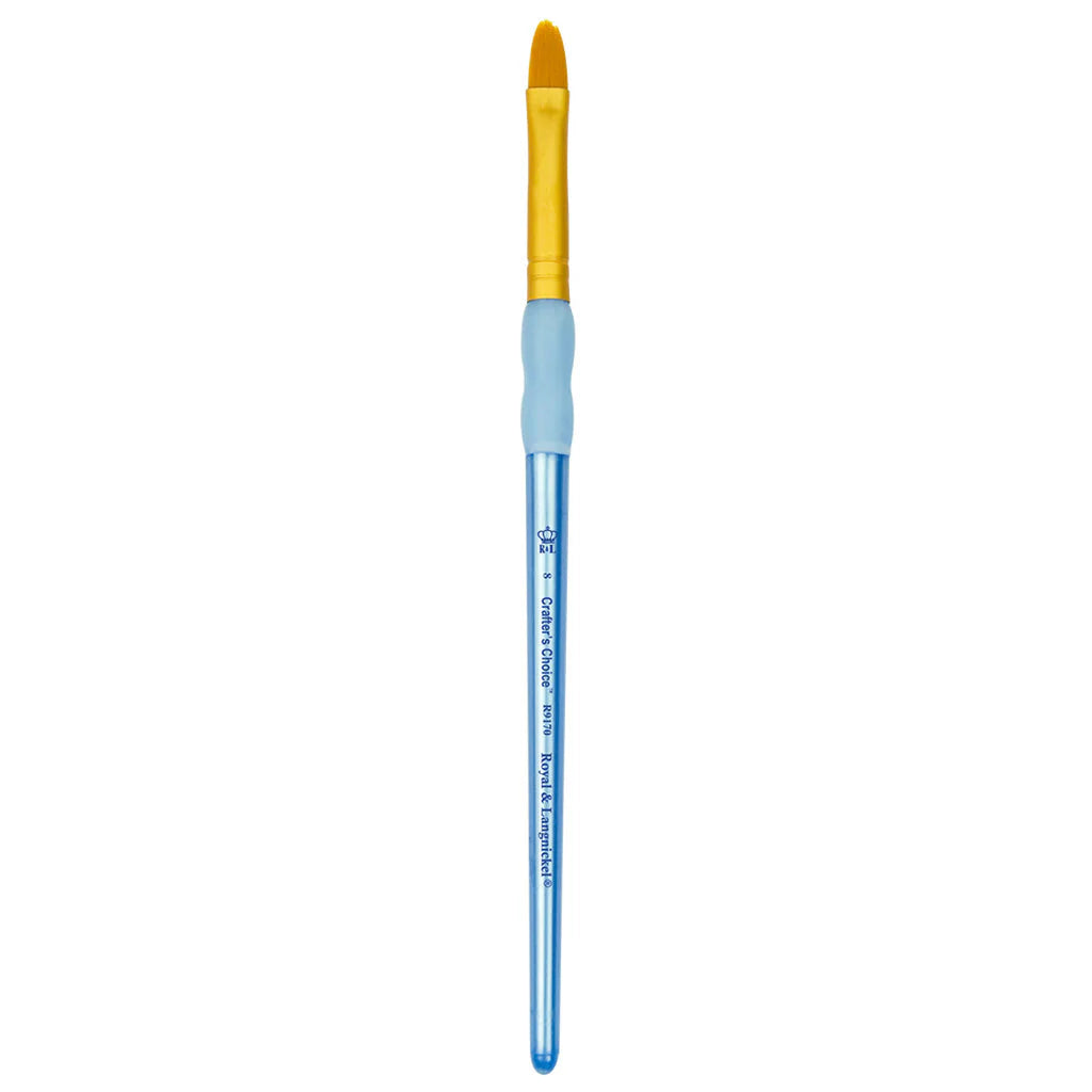Crafters Choice Gold Taklon Filbert 8