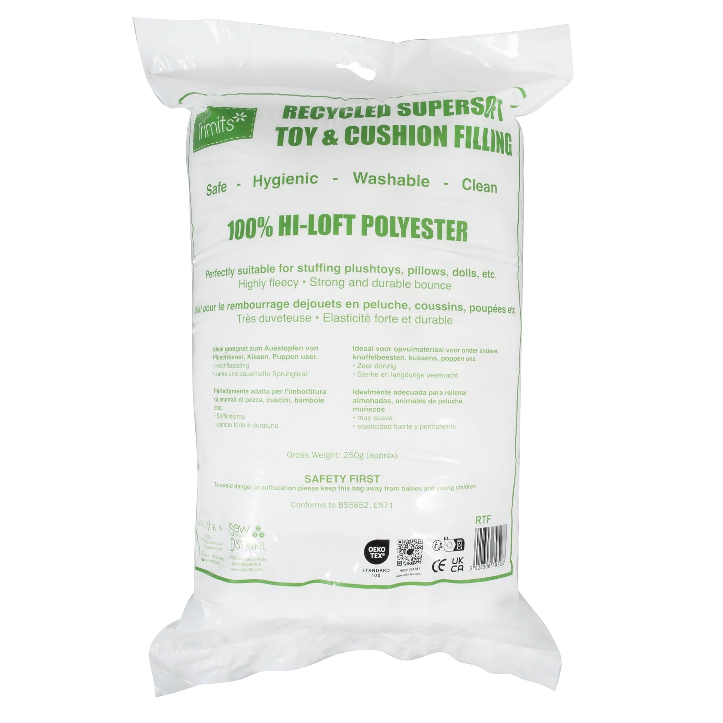 Toy Filling/Stuffing: Recycled 250g