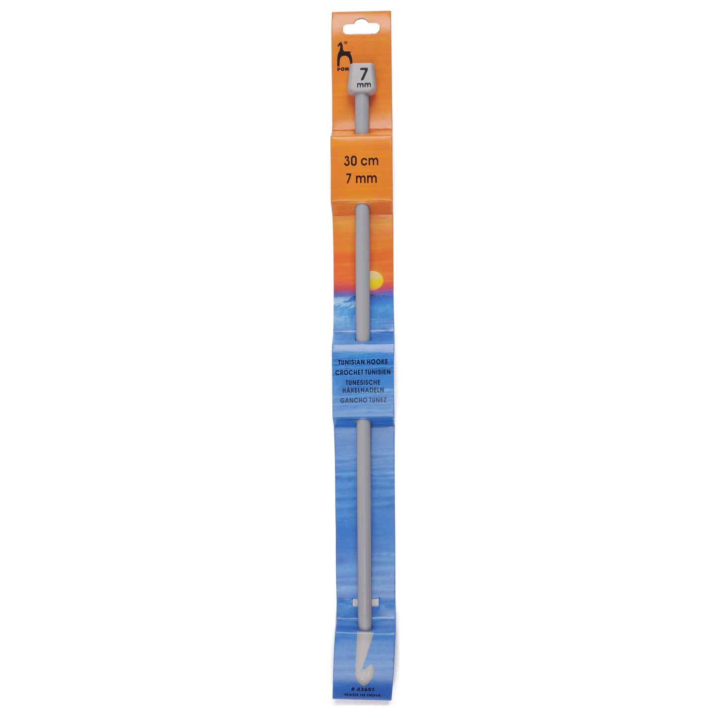 Crochet Hook: Tunisian: Single-Ended: Plastic: 7.00mm