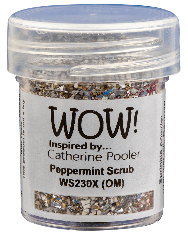 Embossing Powder Peppermint Scrub