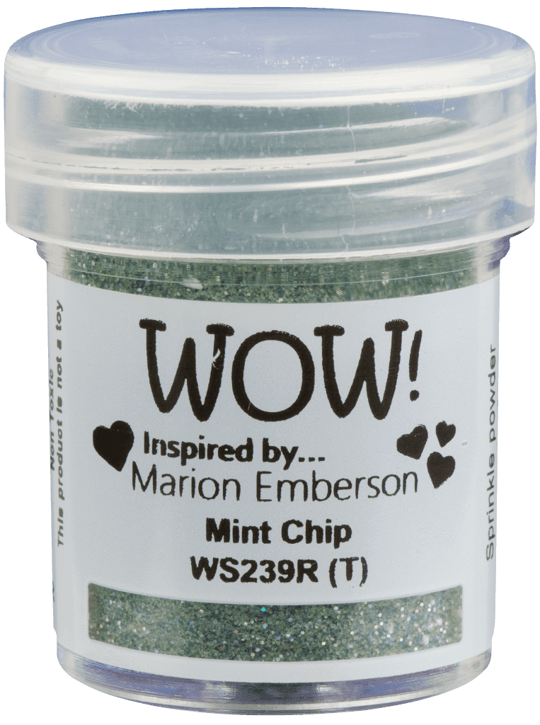 Embossing Powder Mint Chip