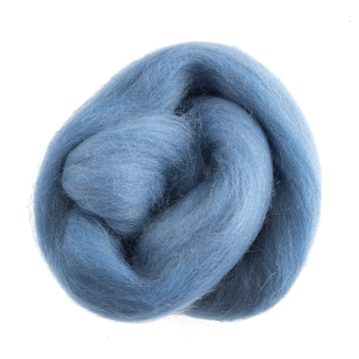Natural Wool Roving: 10g: Blue