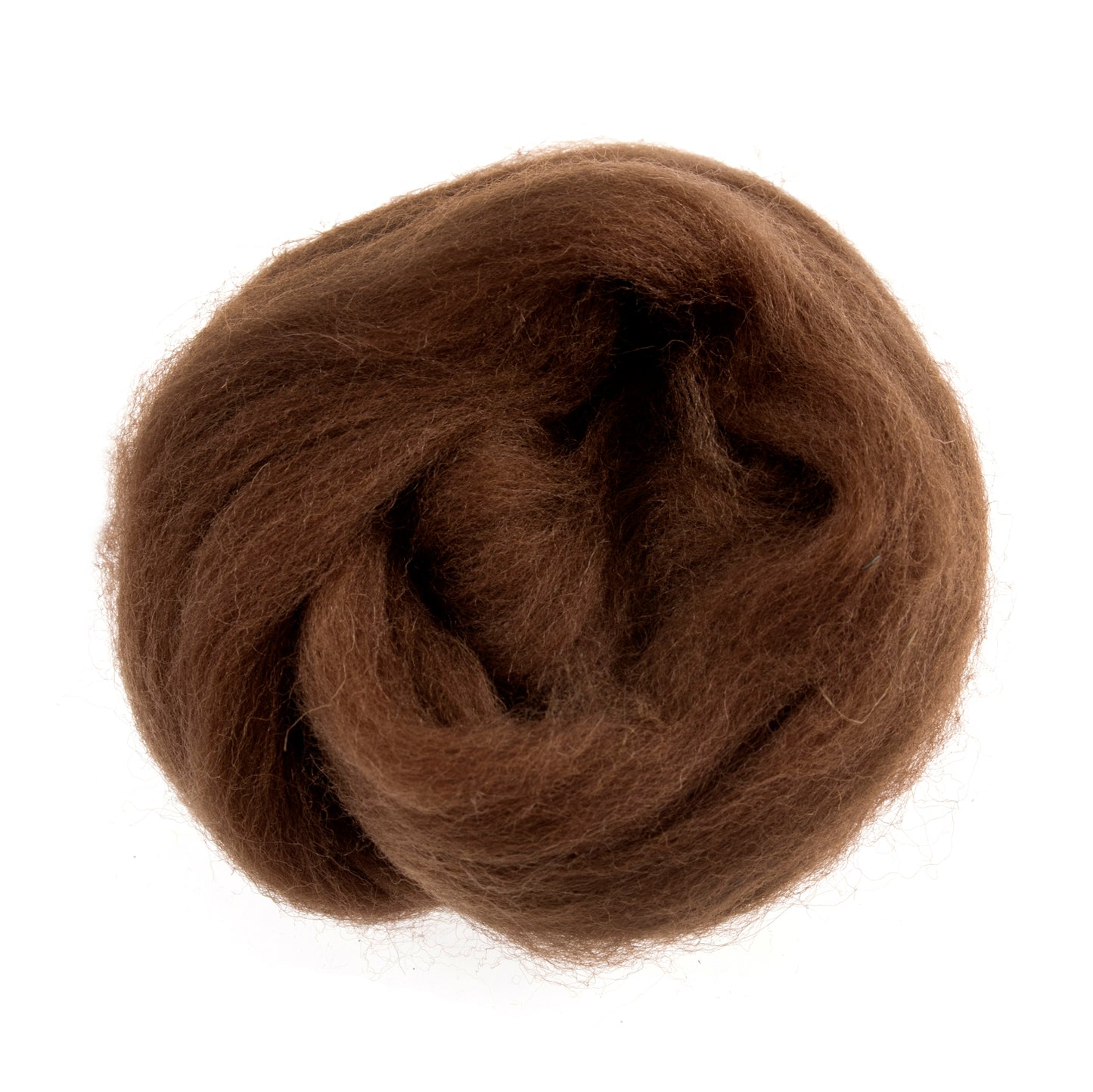 Natural Wool Roving: 10g: Fudge