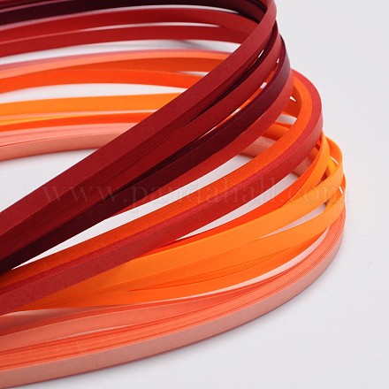 Quilling Paper Strips, Gradual Red, 530x5mm about 120 strips per bag
