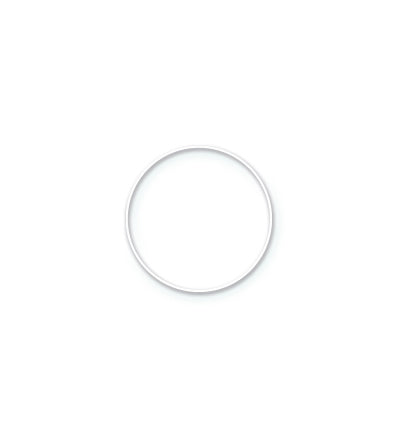 Metal Ring 10cm - White