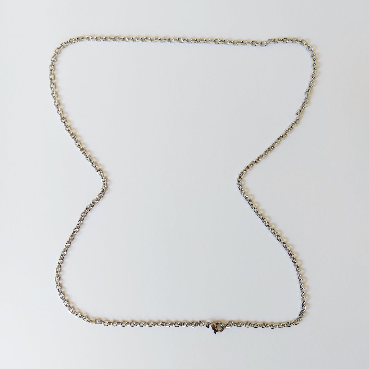 Link Necklace, 17.5 inch/44cm) Stainless Steel