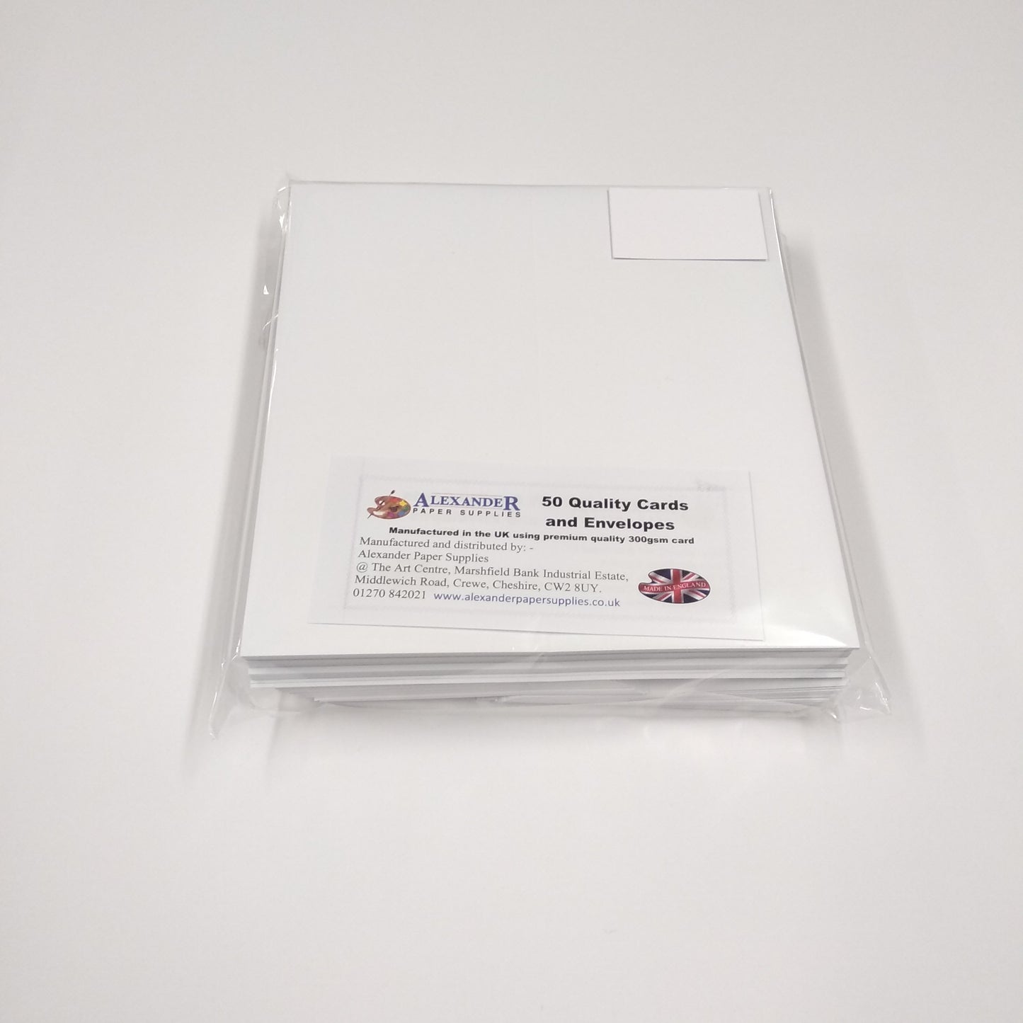 DL White Cards & Envelopes x 50