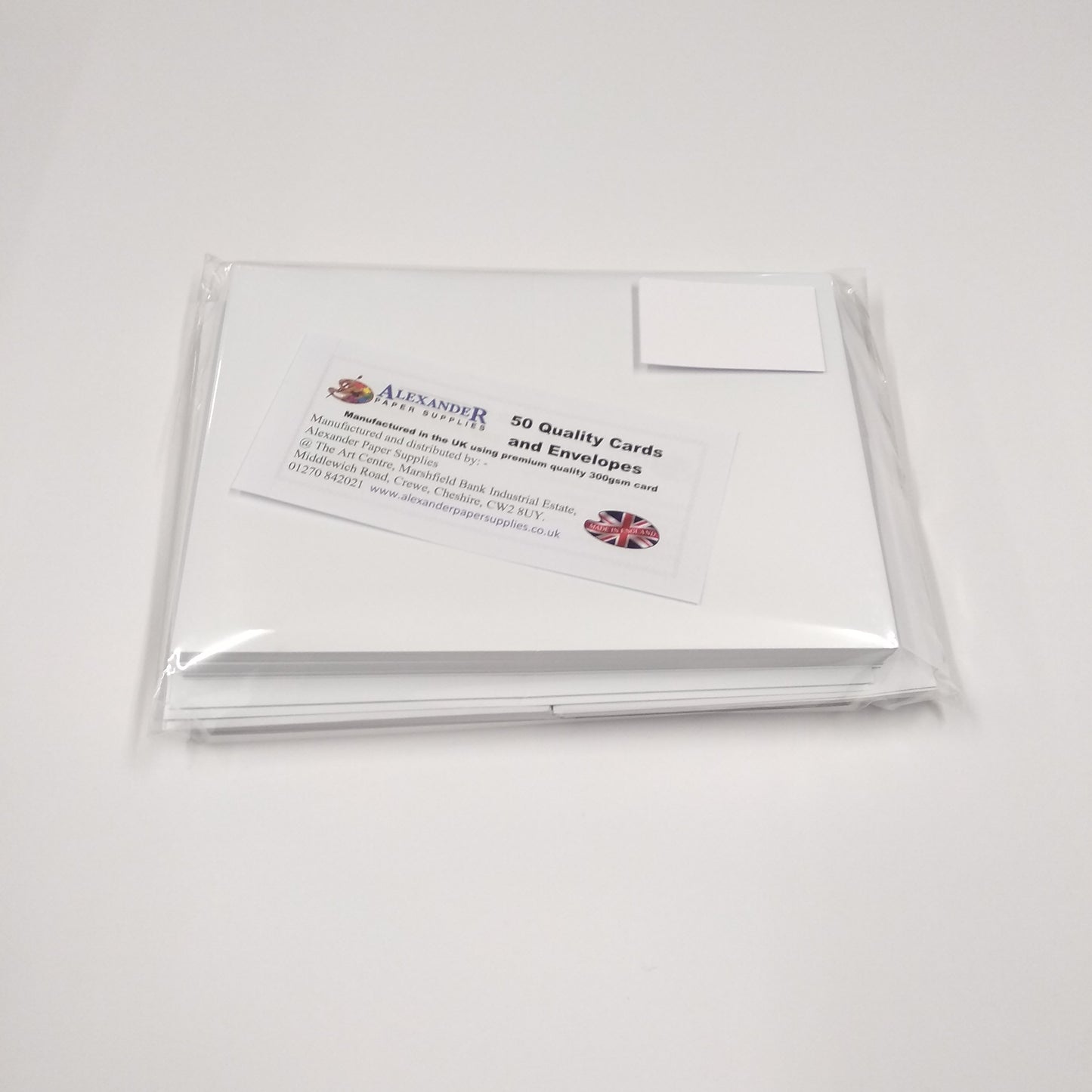 A6 White Cards & Envelopes x 50