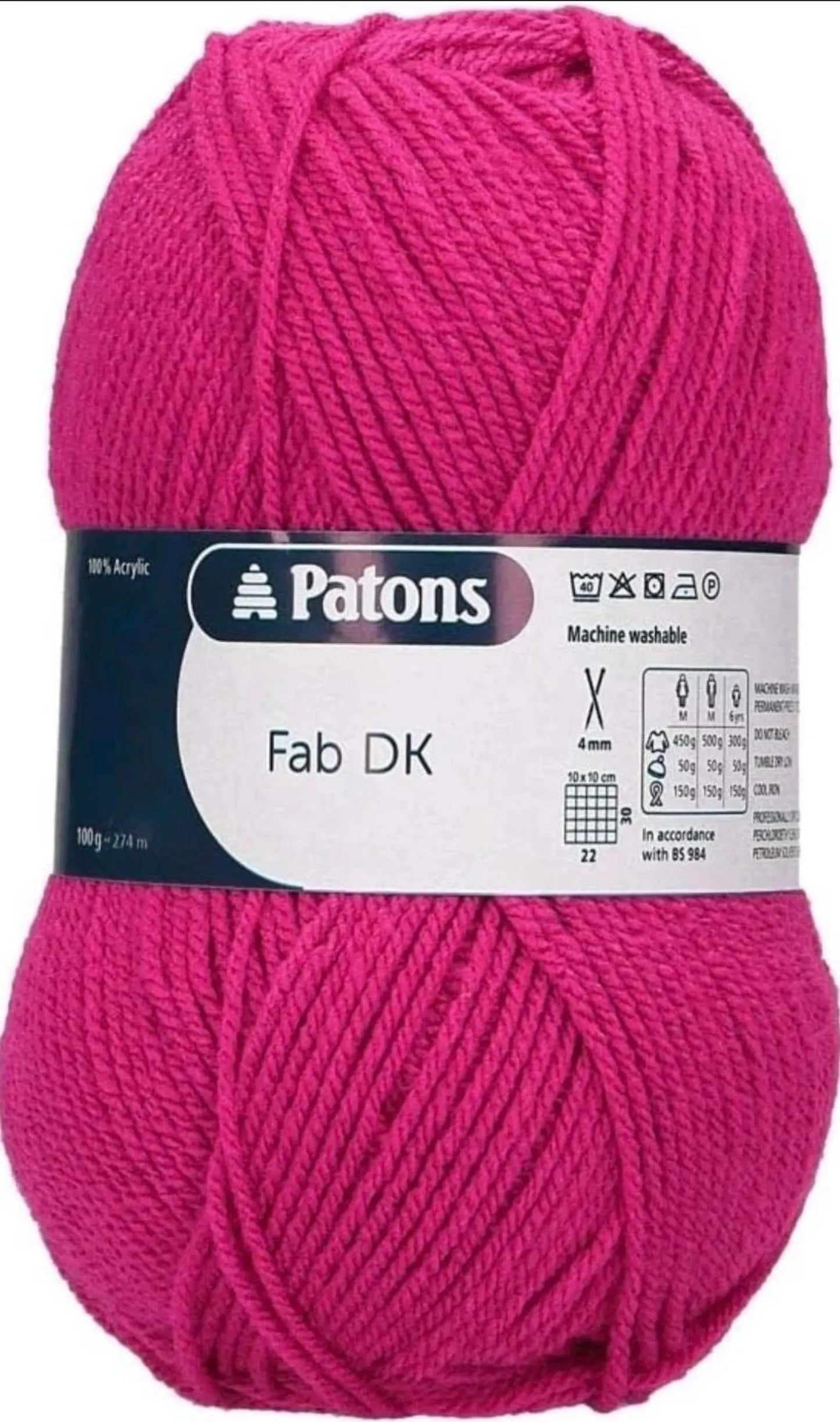 Patons Fab DK 100g - Strawberry