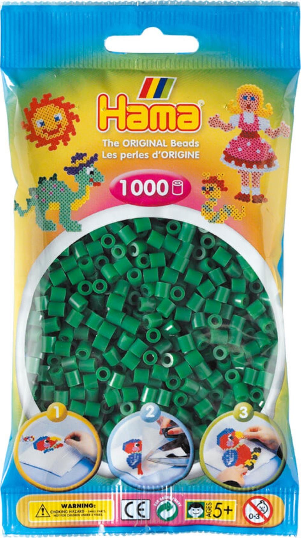Hama Beads 1000pc Green