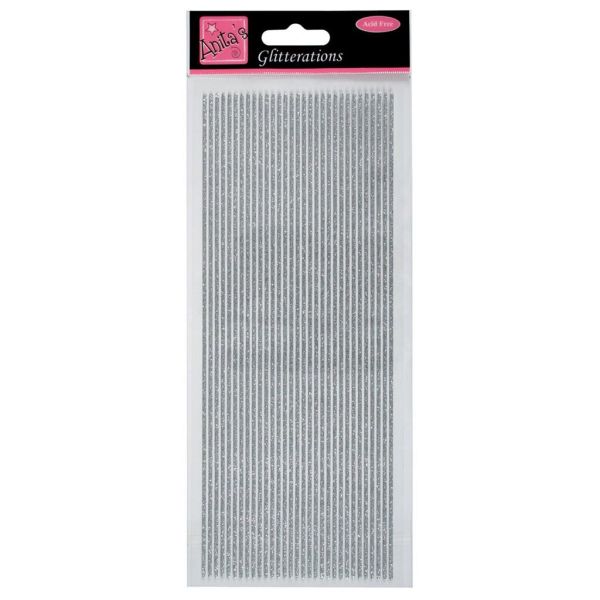 Glitterations Silver Borders