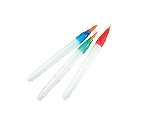 Aqua-Flo Nylon Hair WaterColour Paint Brush Set, Assorted Size (Pack of 3)
