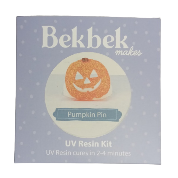 Bekbek Makes UV Resin Kit - Pumpkin Pin Kit (Makes 2)