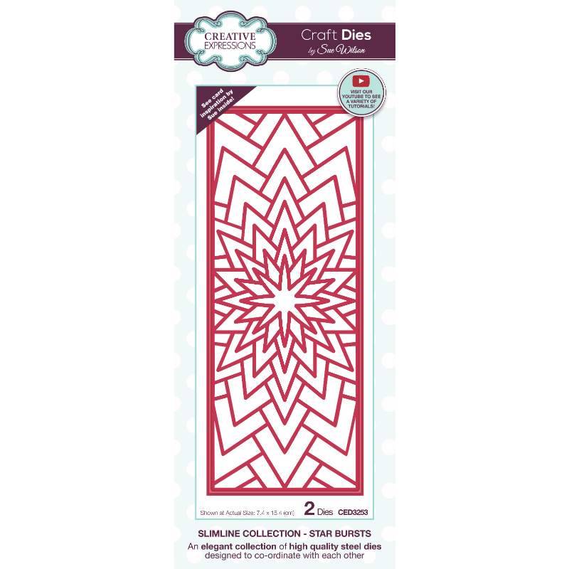 Sue Wilson Slimline Star Bursts Craft Die