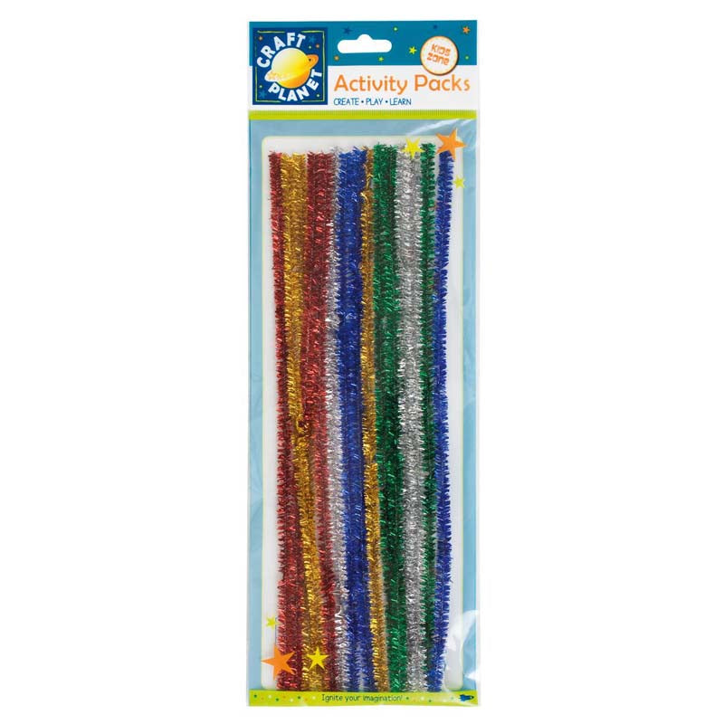 Craft Planet Chenille Glitter 15pk