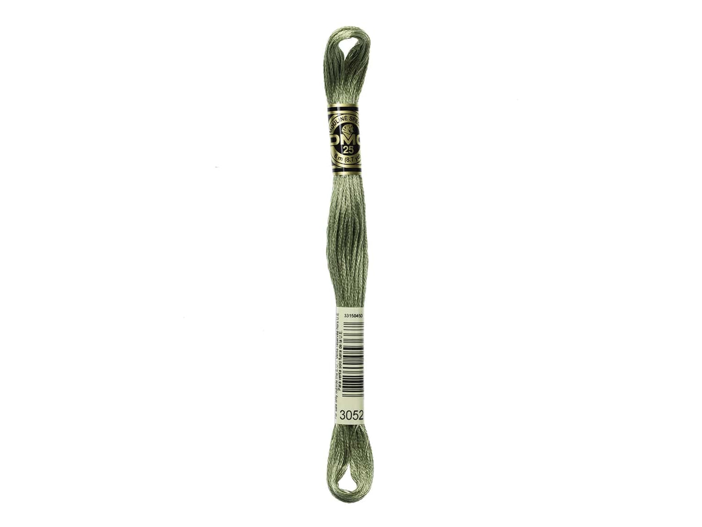 Mouline Stranded Cotton - 3052 Medium Green Grey