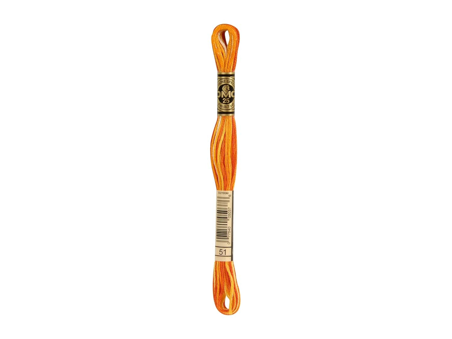 Mouline Stranded Cotton - 51 Variegated Bright Orange