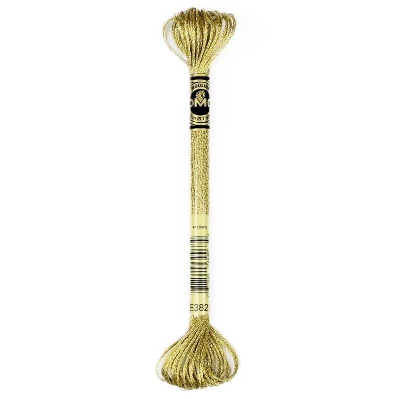 Light Effects Thread 6 x 8m Skeins - E3821 Metallic - Light Gold