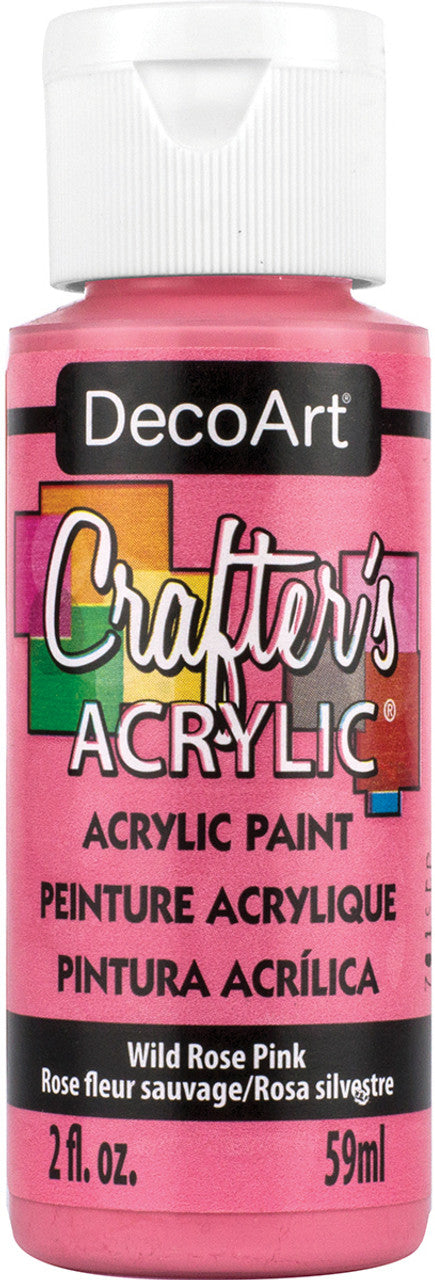 Deco Art Crafter's Acrylic Paint - Wild Rose Pink 59ml