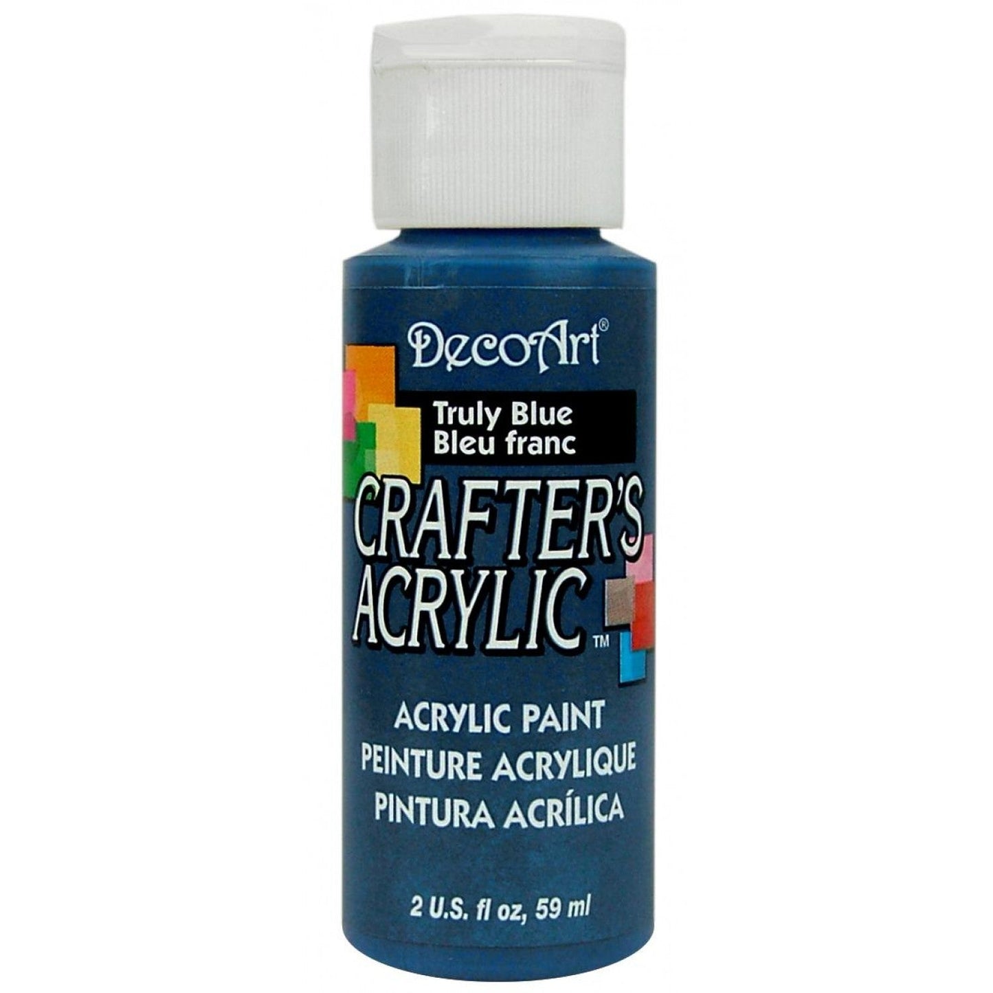 Deco Art Crafter's Acrylic Paint - Truly Blue 59ml