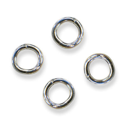 Jump Rings - Silver plated 8mm (25 pieces)
