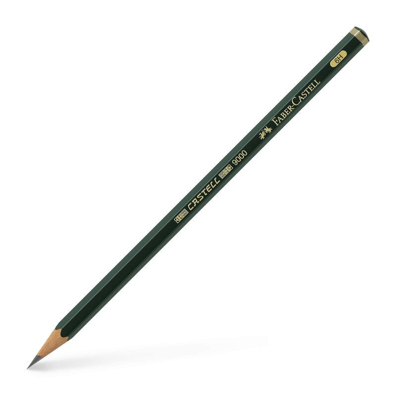 Faber-Castell 9000 Black Lead Pencil 6H