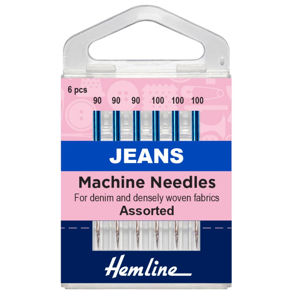 Hemline Jeans Machine Needles Black (6 Pieces)