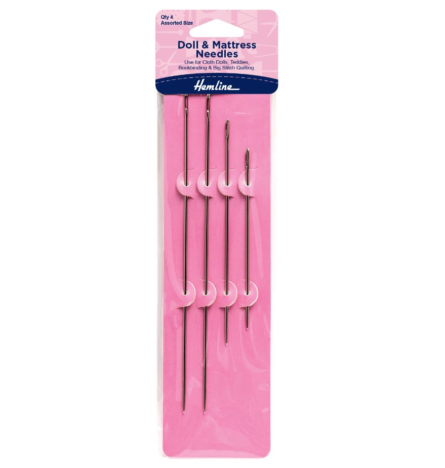 Hemline Doll & Mattress Needles (4 Pack)