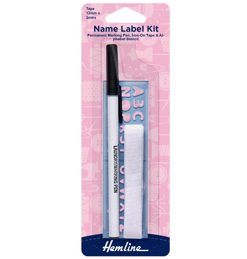 Hemline Name Label Kit 12mmx2m