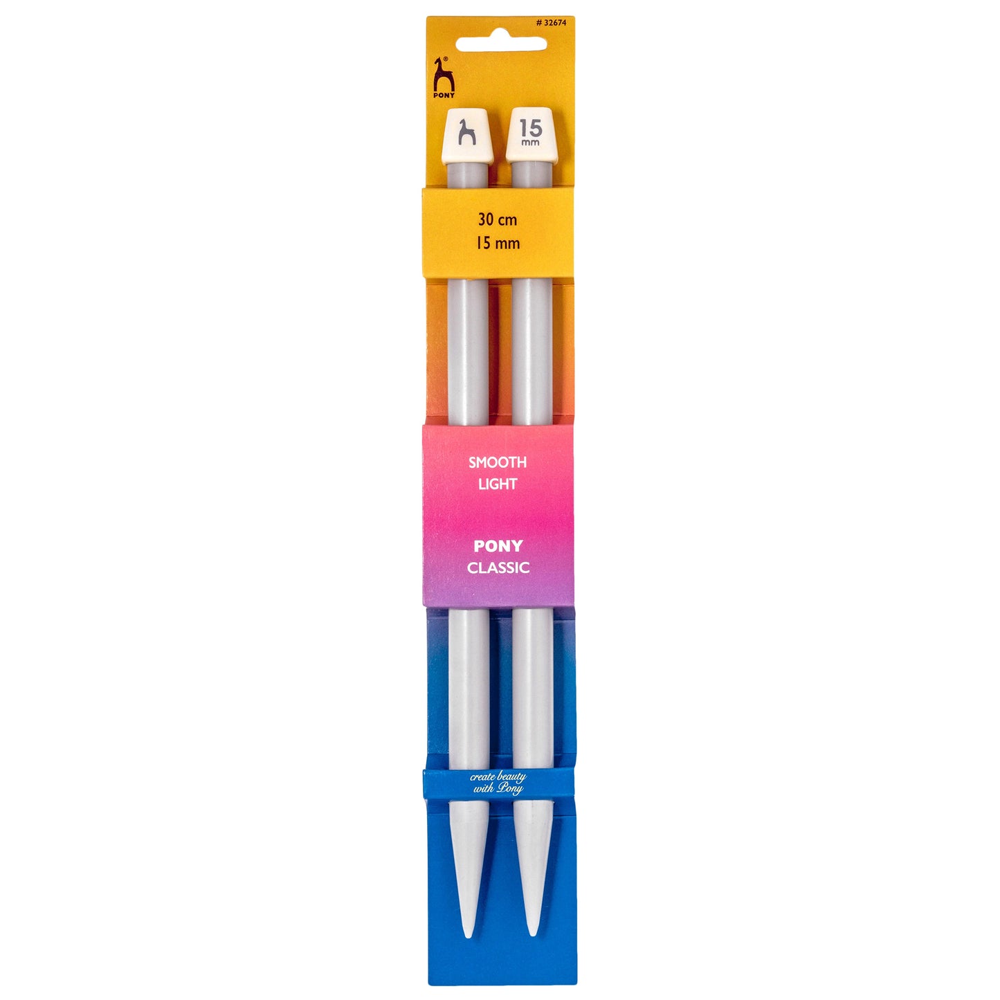 Pony knitting Pins 30cm 15mm