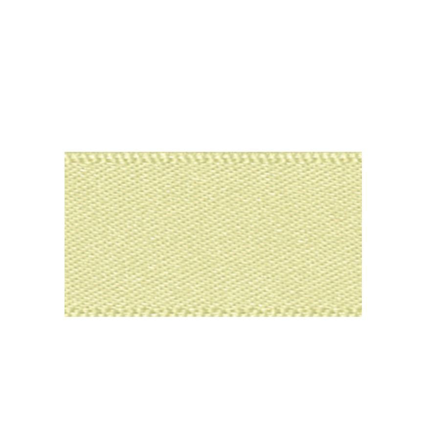 Ribbon Double Faced Satin 1m x 15mm Pale Lemon