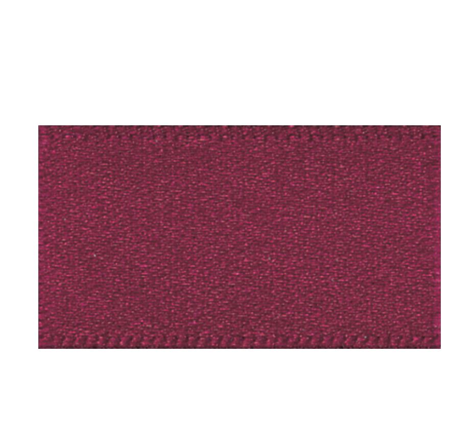 Ribbon Double Faced Satin 1m x 15mm Burgundy