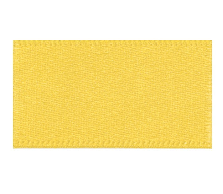 Ribbon Double Faced Satin 1m x 15mm Yellow