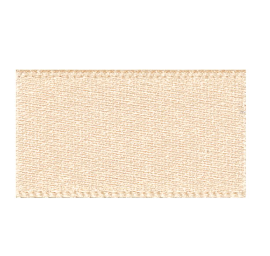 Ribbon Double Faced Satin 1m x 5mm Cream