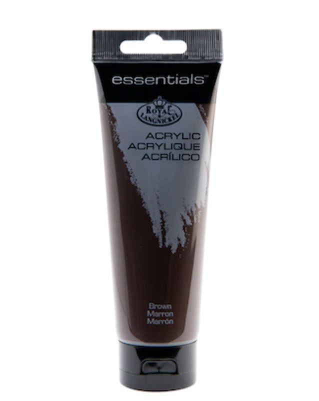 Essentials 120ml Acrylic Paint Brown