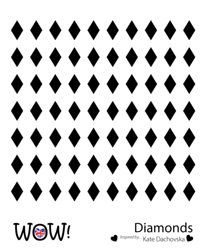 Kate Dachovska Stencil Diamonds
