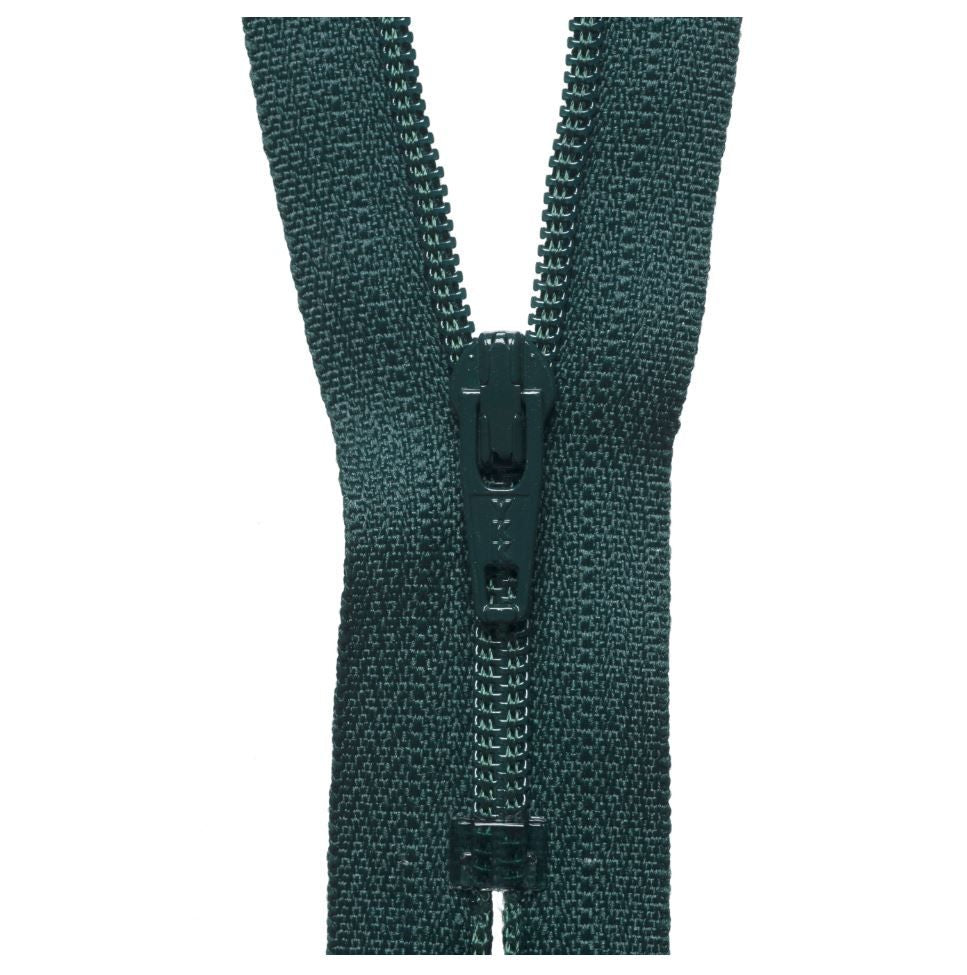 36cm Nylon Dress and Skirt Zip Forest Green