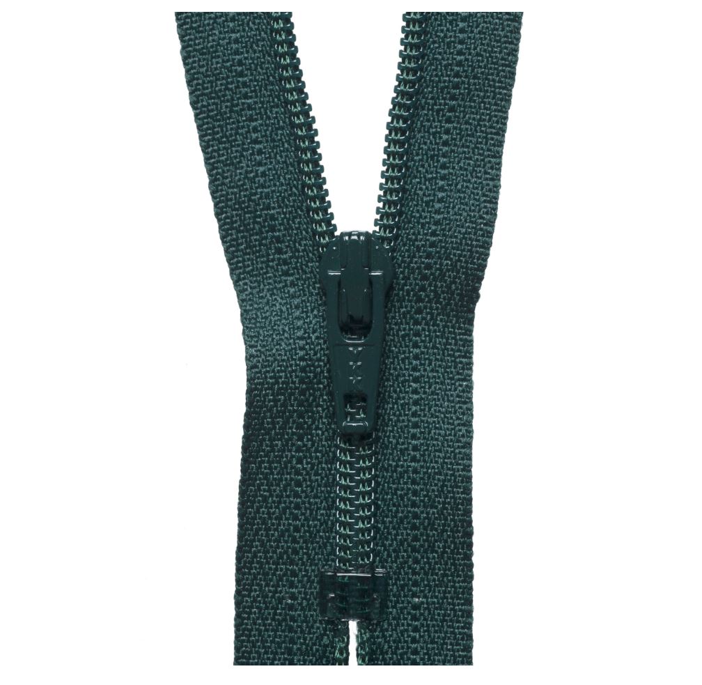 46cm Nylon Dress and Skirt Zip Forest Green